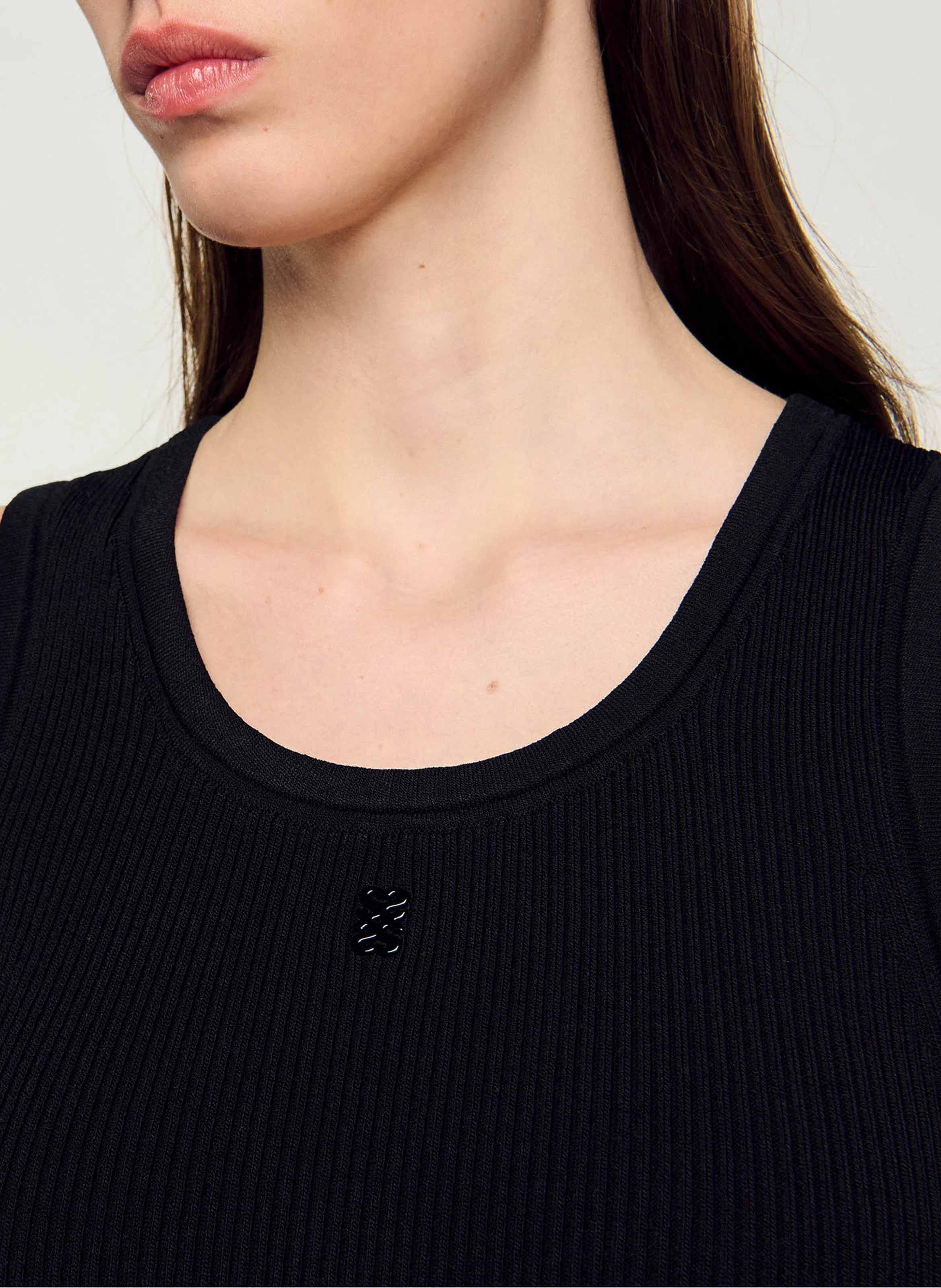 Robe courte débardeur| Noir