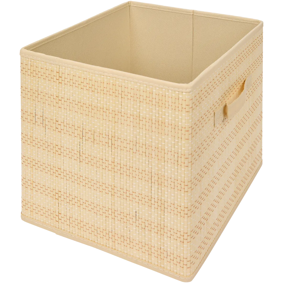 Bamboe opbergmand 31 x 31 x 31 cm | diverse kleuren