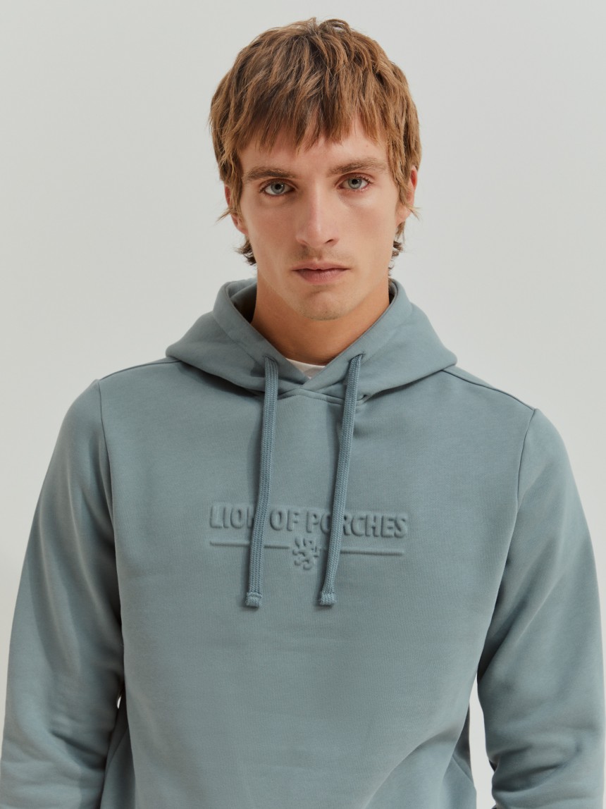 Sweatshirt de algodão com capuz