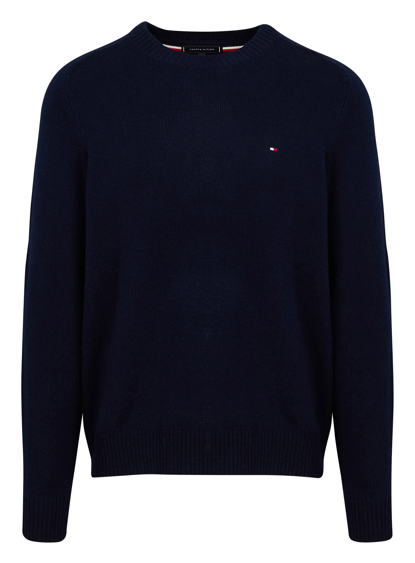 Pull col rond en laine | Bleu