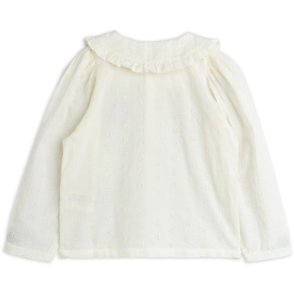 Køb Mini Rodini White Strawberry Emb Schiffli Bluse