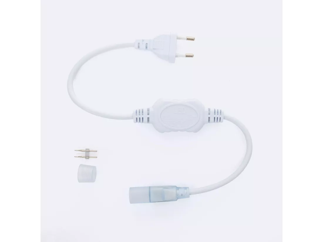 Cable Rectificateur Ruban Neón LED dimmable 220 AC Circulaire SFLEX14 Blanc