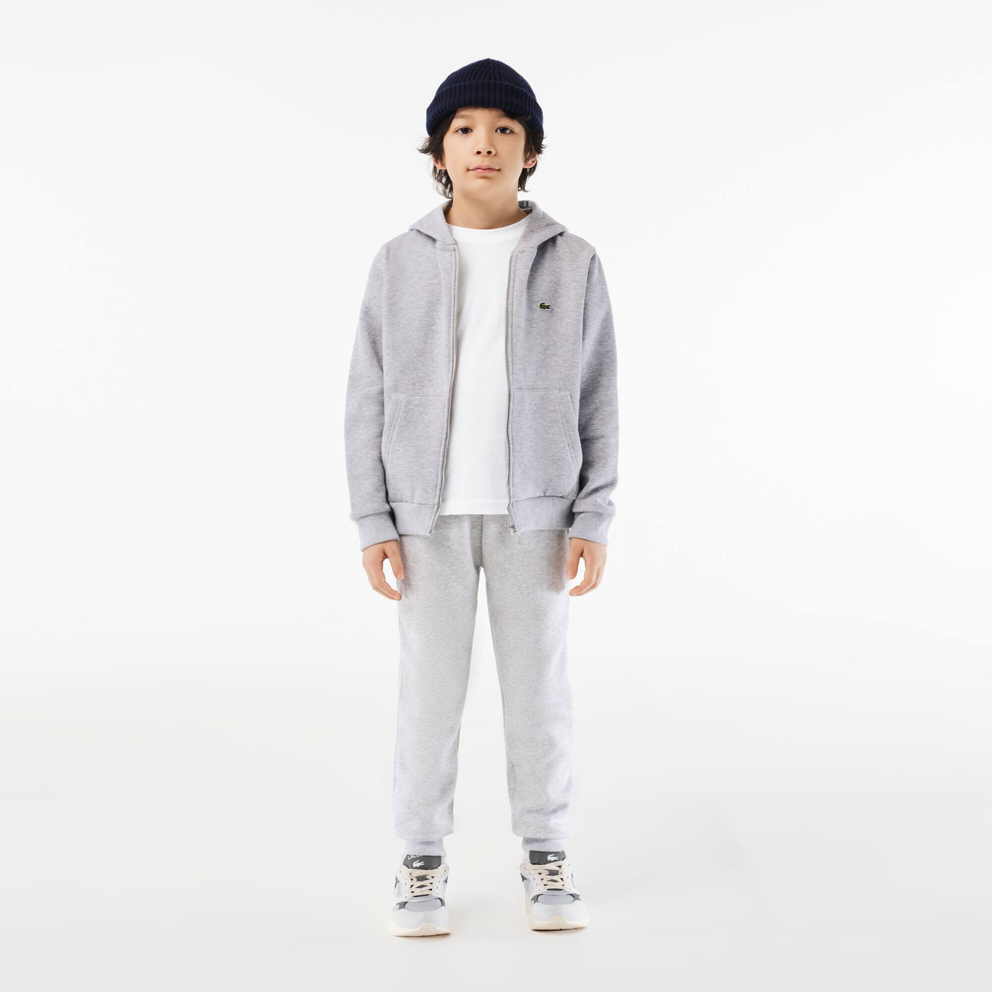 T-shirt uni en jersey de coton T-Shirts & Chemises - Blanc - Lacoste - Enfant