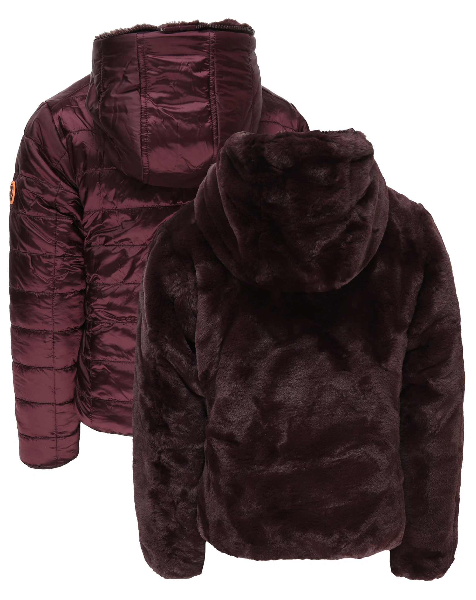 Steppjacke CHLOE FURY zum Wenden in burgundy black