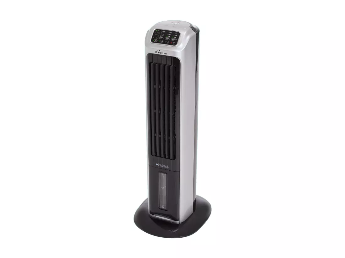 Rafraichisseur d'air par évaporation à débit élevé et chauffage