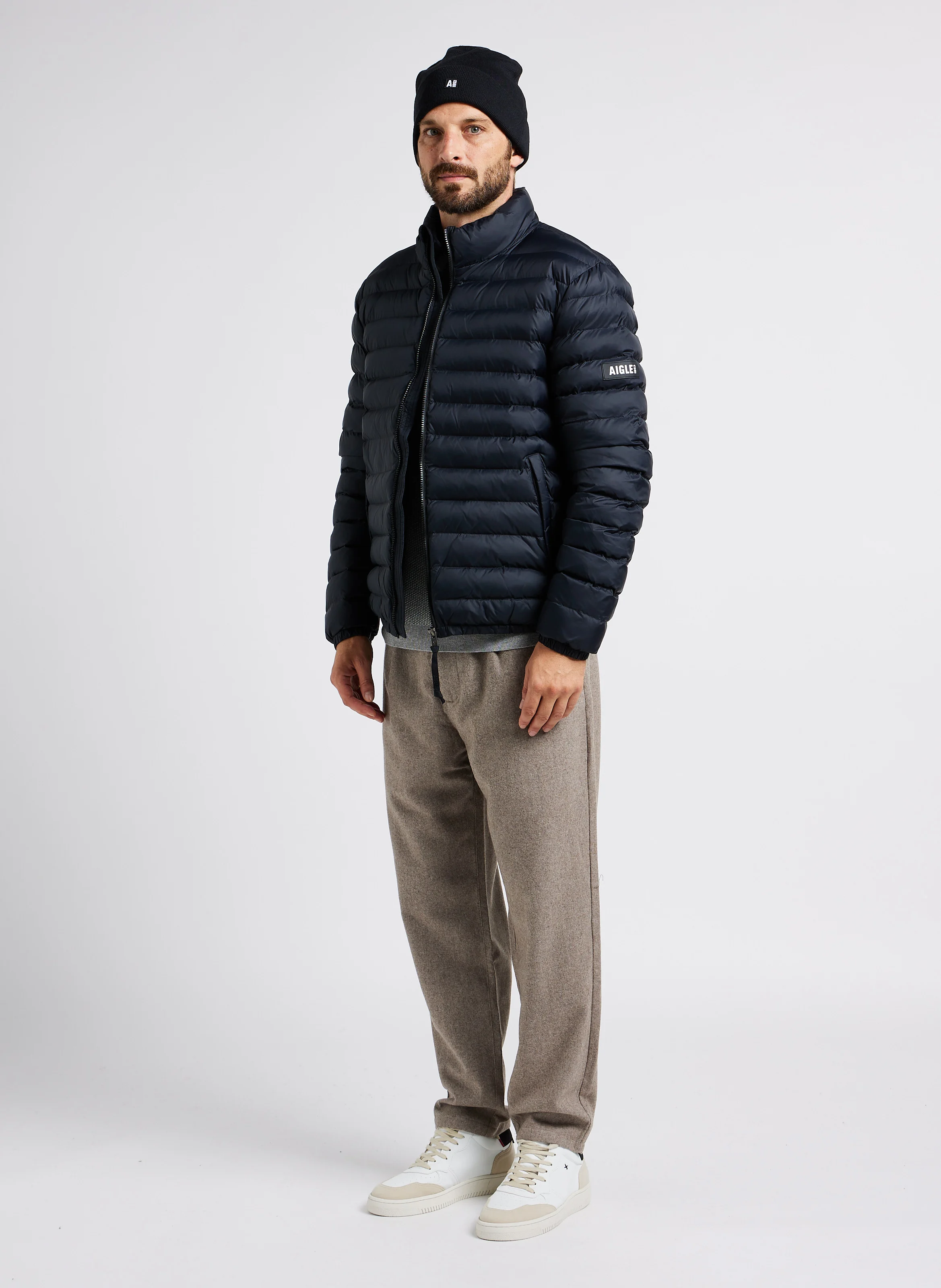 Bertilo - Pantalon chino 7/8 ème en laine mélangée | Beige