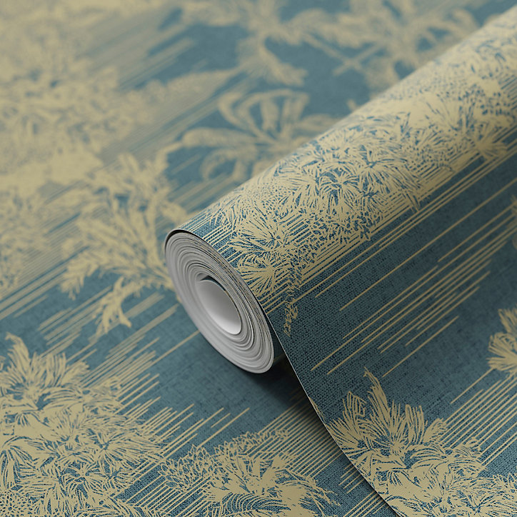 Papier peint Vinyle Intissé GoodHome Augie ble