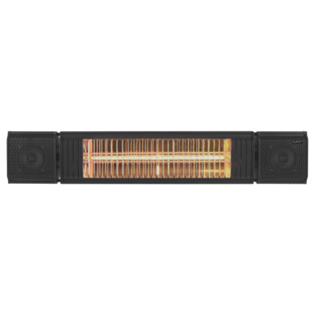 Heat and Beat zwart 2000 Watt