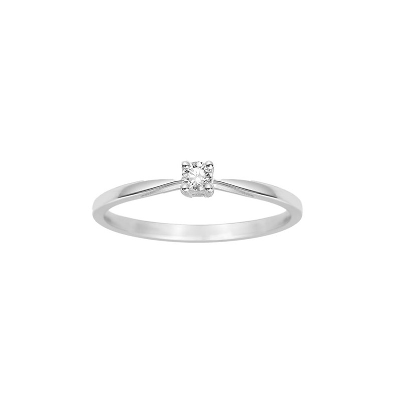 Bague Femme - Or 18 Carats - Diamant 0,08 Carats