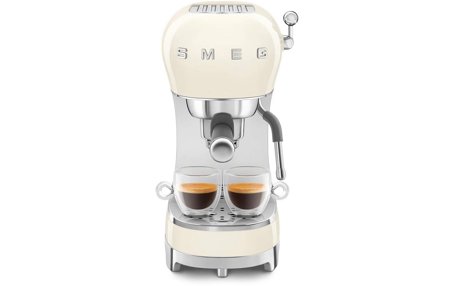 Siebträgermaschine 50's Style ECF02CREU Crème<br>Espresso Kaffeemaschine