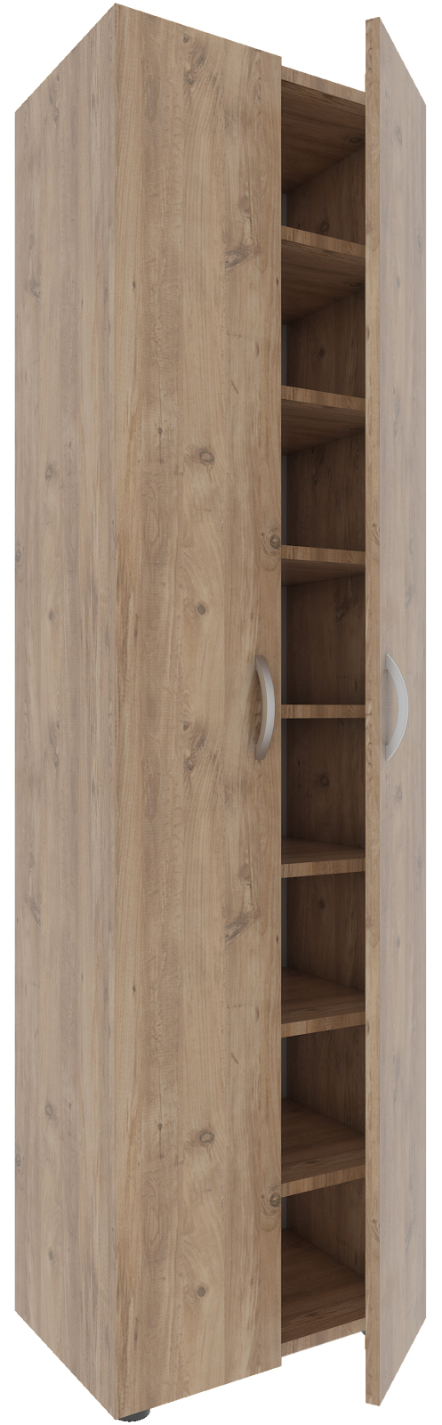 Schuhschrank ULAS-XL - Honig-Eiche - 8 Fächer - 173 cm
