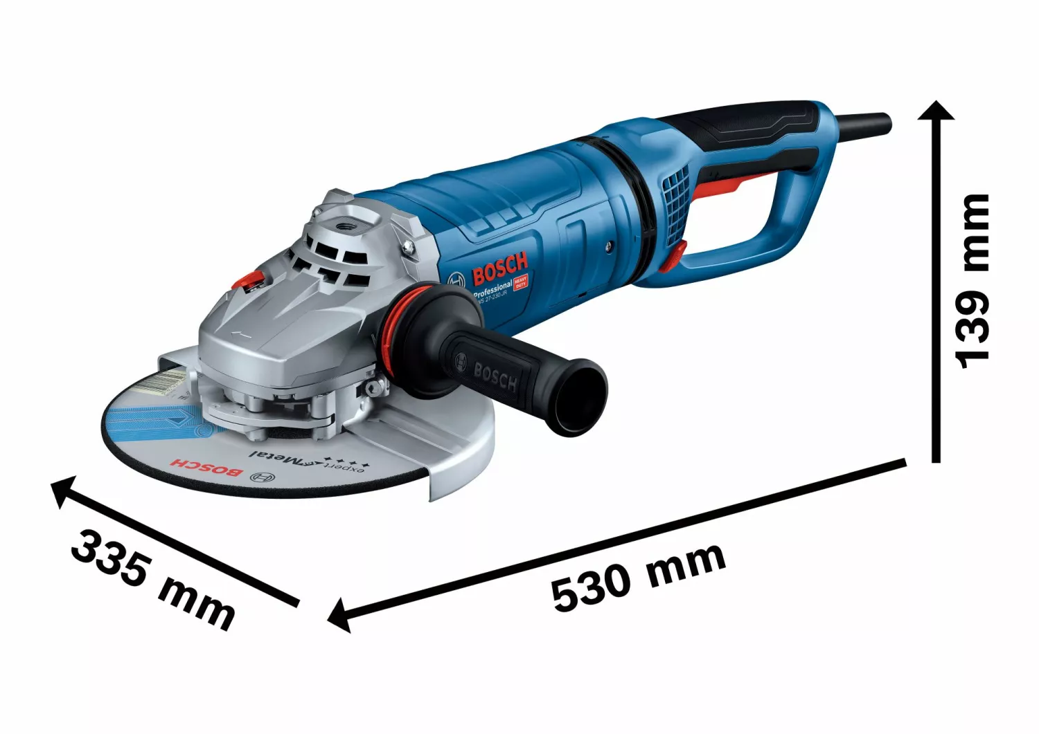 Bosch GWS 27-230 PR Haakse slijper - in Koffer