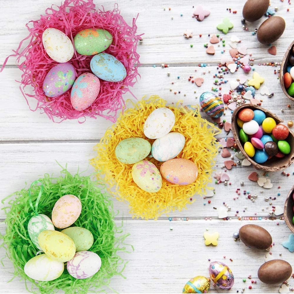 (30g) Ostergras Deko für Oster Nest Bastel Gras - Lila