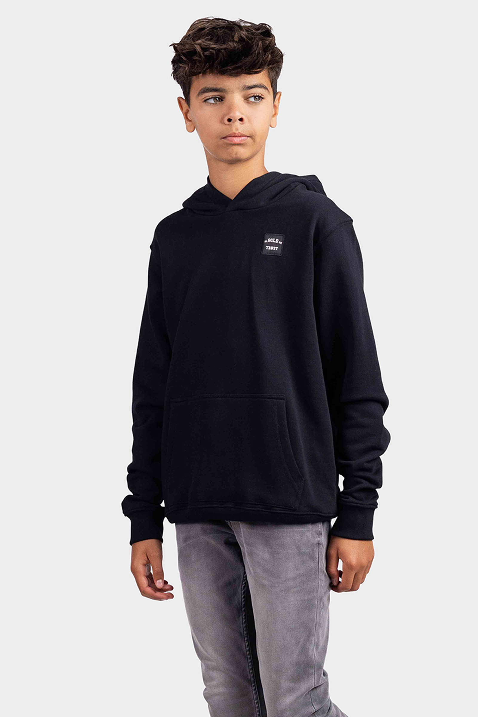 In Gold We Trust The Expension Hoodie KIDS Zwart
