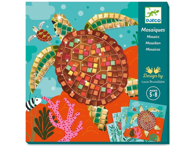 DJECO Bastelset Mosaik Karibik Einführung in die Mosaikkunst