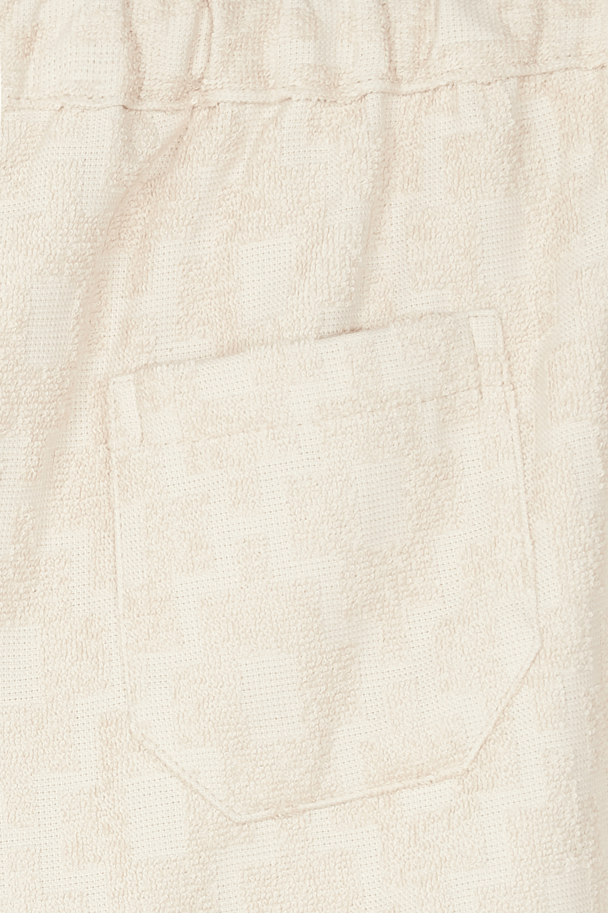 OAS COMPANY Short droit imprimé en coton  MACHU TERRY Beige