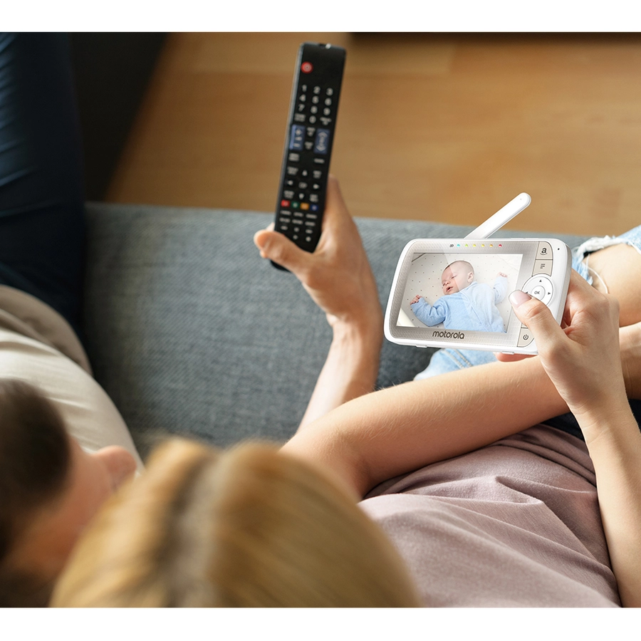 Motorola Video-Babyphone VM65X Connect mit Kinderbetthalterung