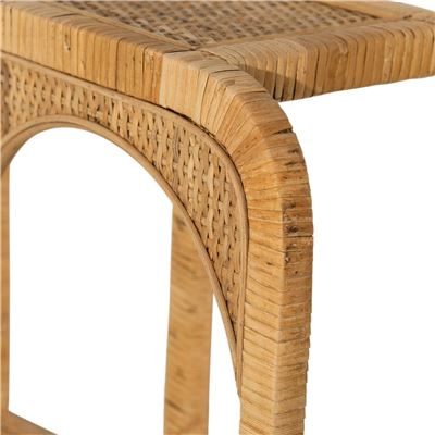 Étagère murale en rotin et bambou