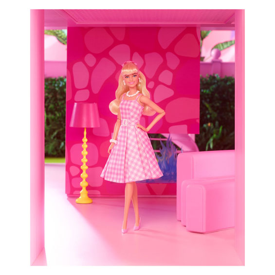 Barbie The Movie Pink Gingham Jurk Modepop