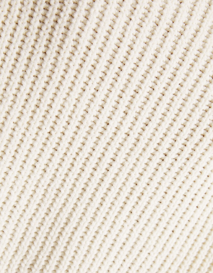 Suéter de chenille com gola alta