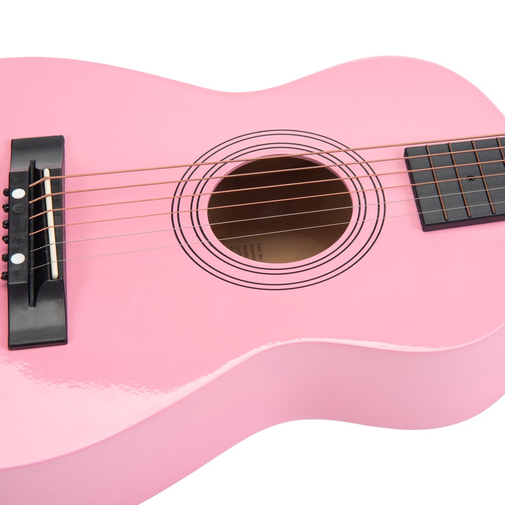 Klassische Gitarre, rosa, 75 cm