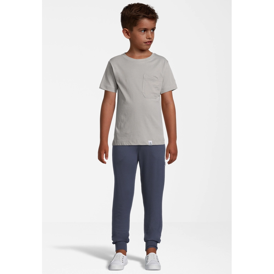 New Life T-Shirt TEE - CREW NECK PATCH POCKET grau