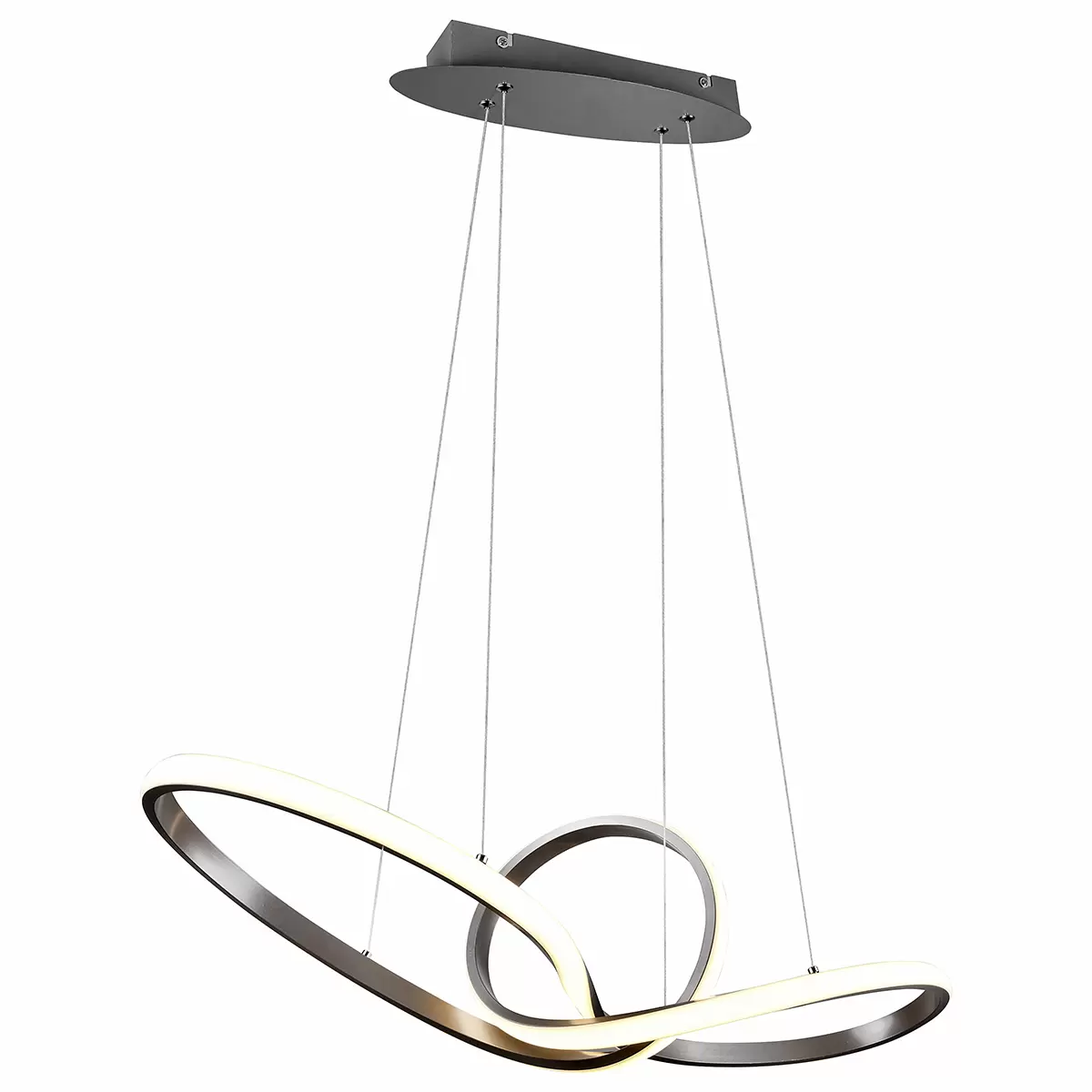 LED-Pendelleuchte Sansa Silber