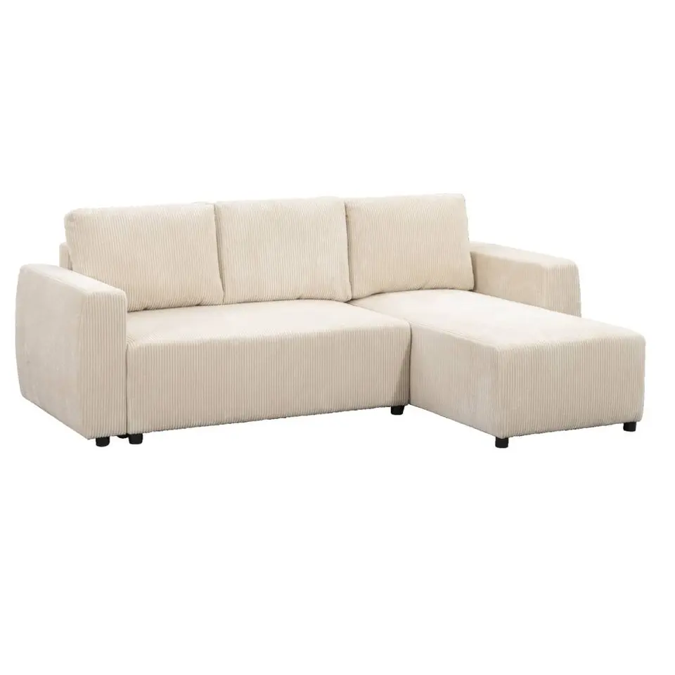 Slaapbank Novara - ecru - 85x230x155 cm
