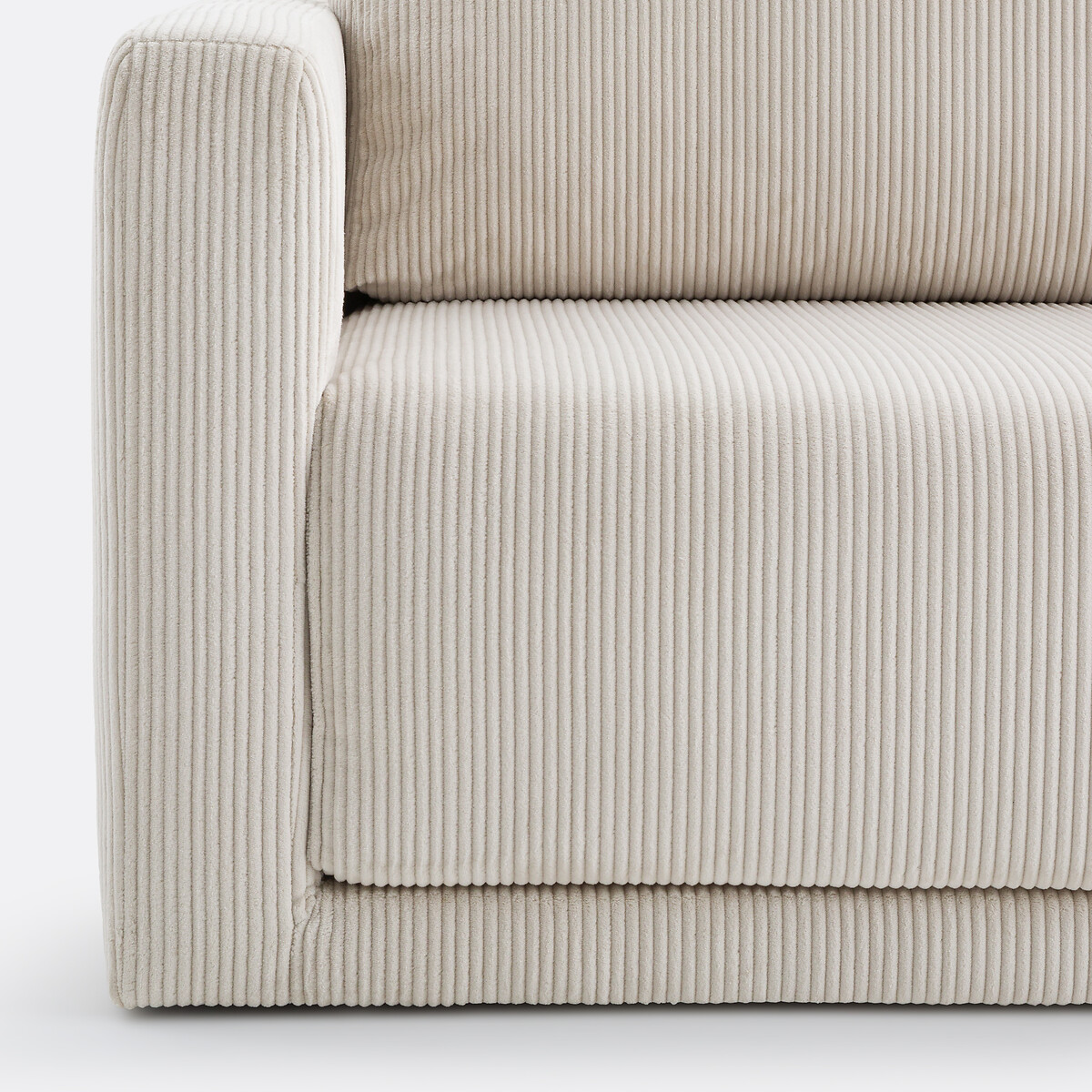 LA REDOUTE INTERIEURS<br>Sofá cama 2 lugares ribfluweel Hani