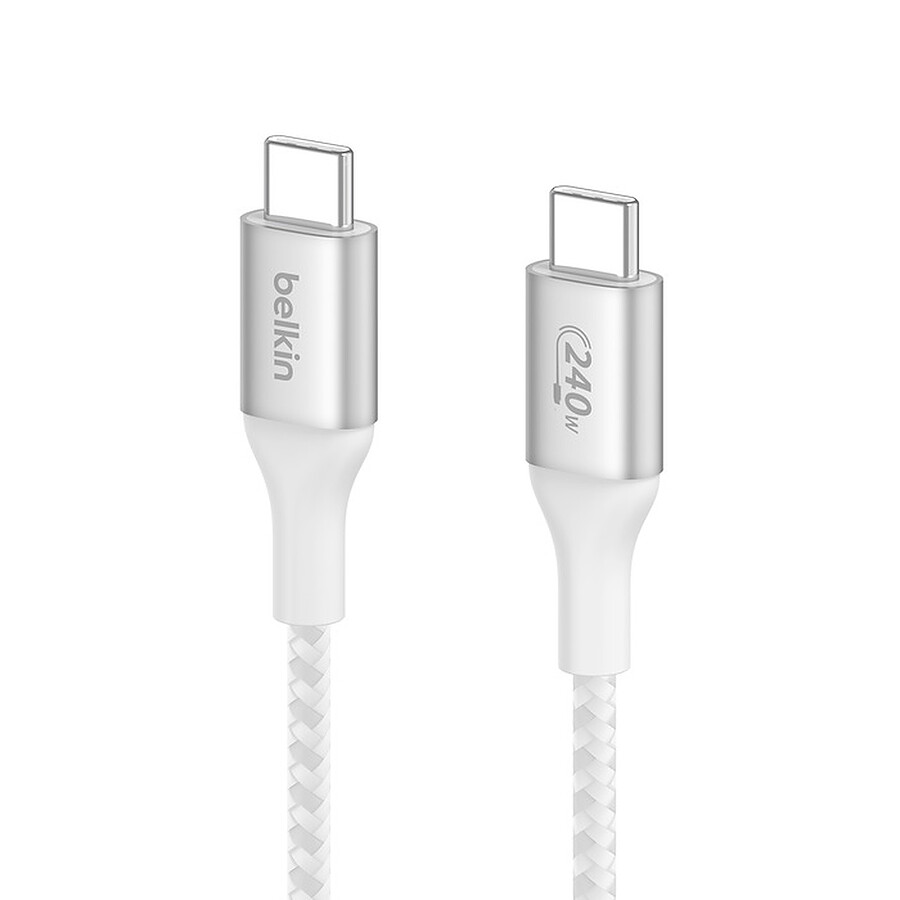 Belkin Câble USB-C vers USB-C 240W - renforcé (blanc) - 2 m