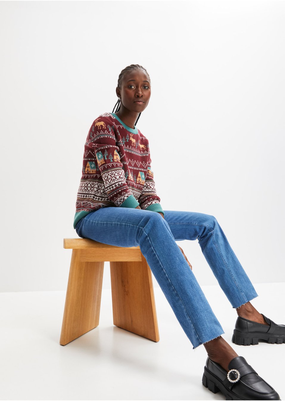 Jean extensible avec base à cru, Straight
