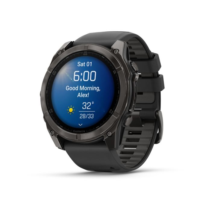 Garmin Unisex Ure fēnix® 8 - 51 mm AMOLED Sapphire Sort