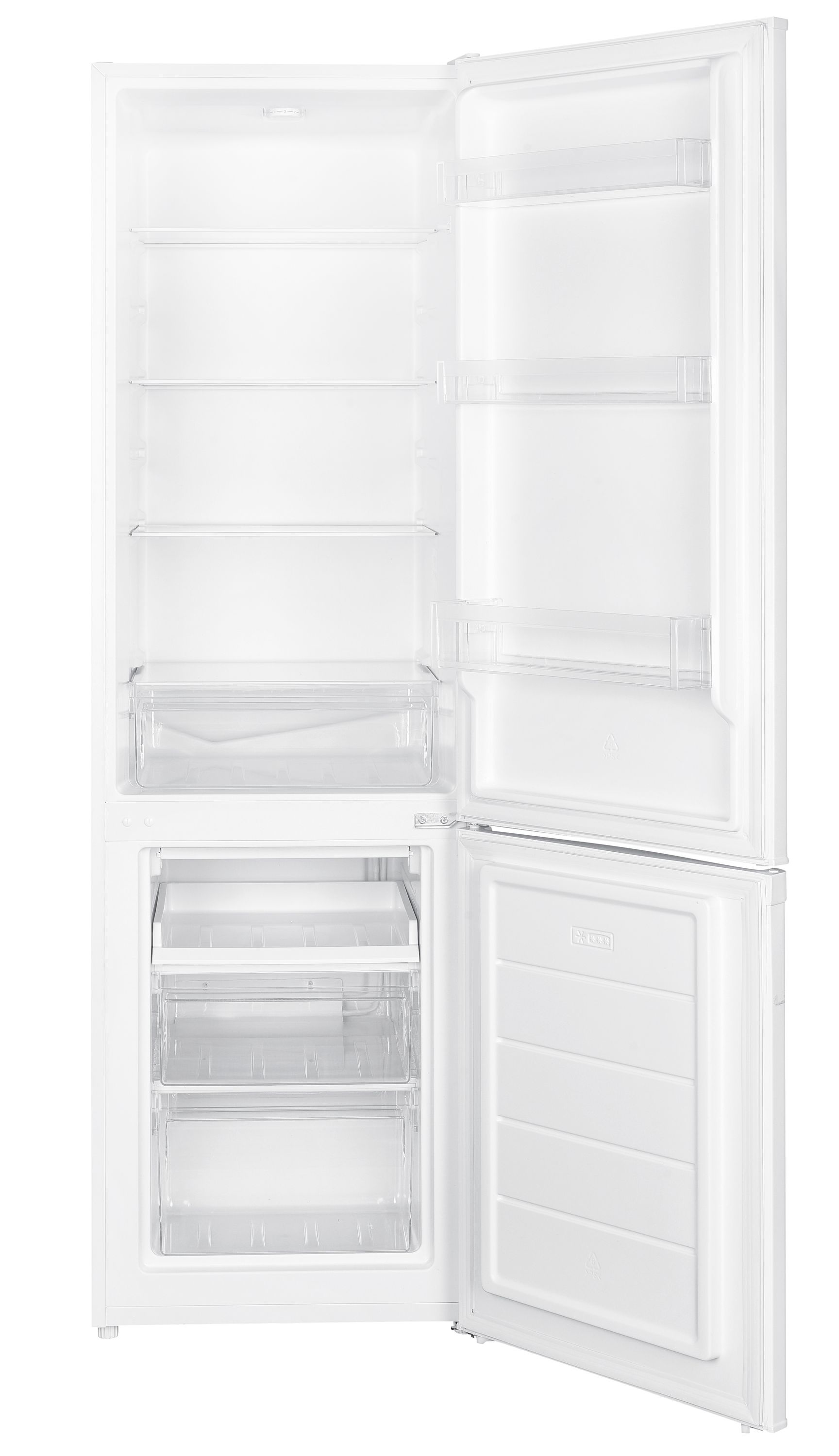 Kühlschrank mit Gefrierer 260L weiss