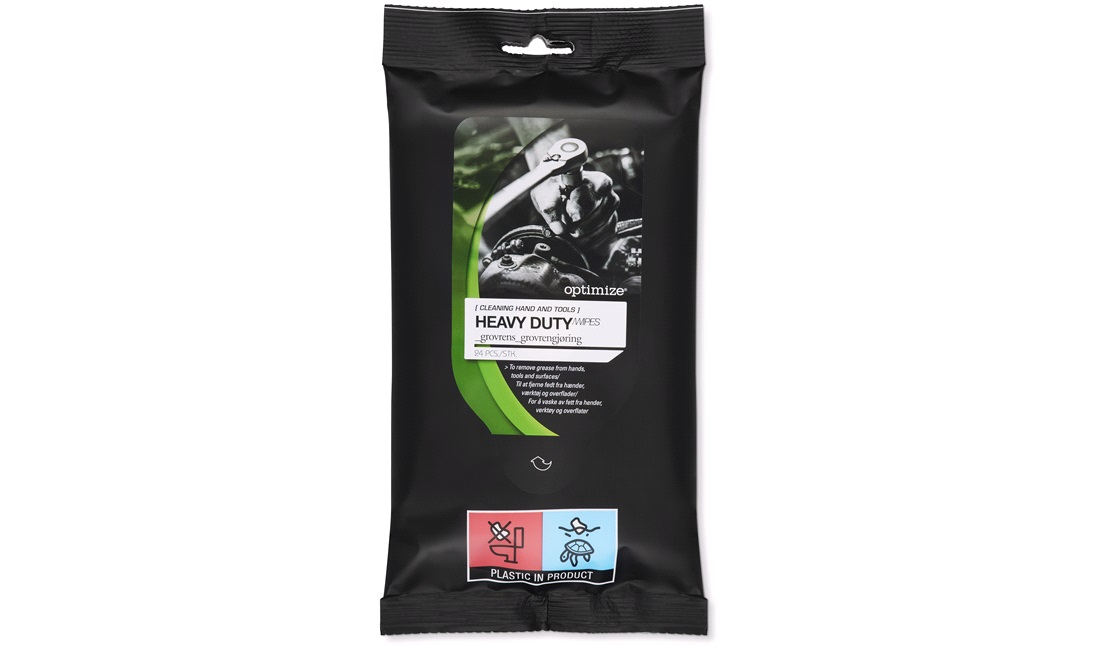 Heavy dirt wipes 24 stk. Optimize