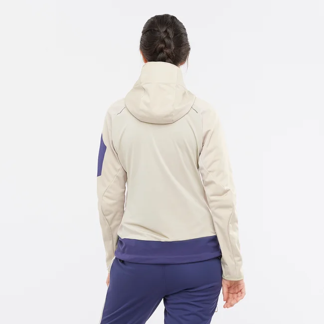 MTN GORE-TEX SOFTSHELL  Windjacke mit Kapuze durchgehendem Reißverschluss Damen