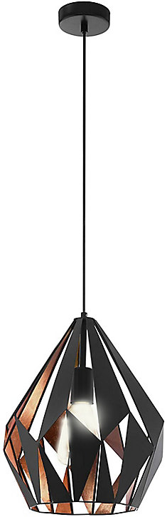 Suspension Dunalux Prinia Ø31 cm noir et or