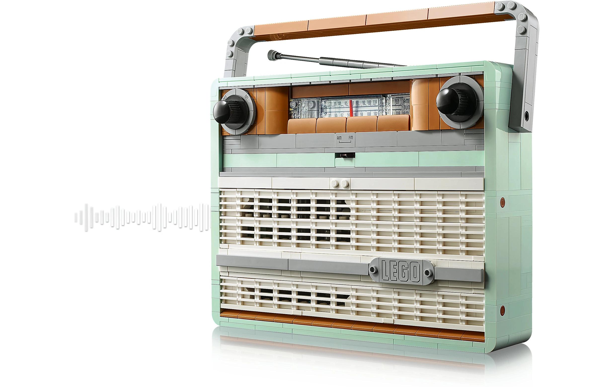 Icons Retro-Kofferradio 10334Nachbildung eines Transistorradios als Bauset für Erwachsene