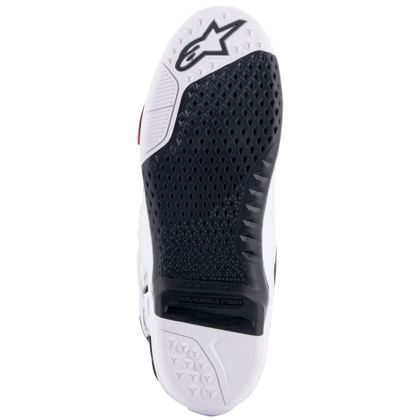 Bottes cross Alpinestars TECH 10 BLACK / RED FLUO / ORANGE FLUO / WHT 2023 - Noir / Rouge