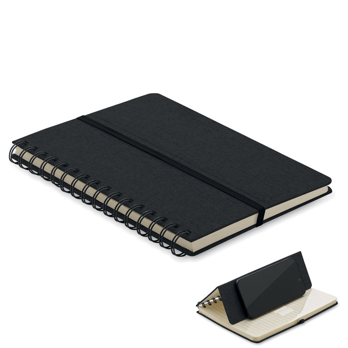 GiftRetail MO2522 - STRATA Cahier A5 support de téléphone