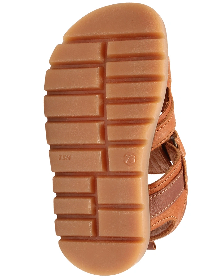 Leder-Sandalen ALEK in cognac