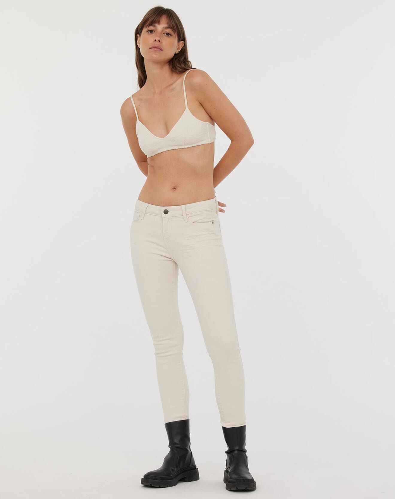 Acquaverde Jean slim  Scarlett naturel