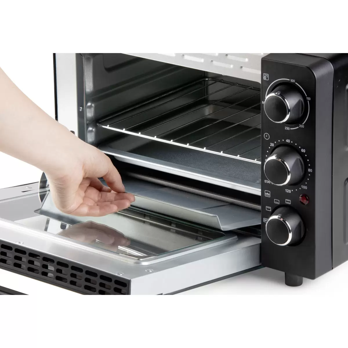 Tischbackofen Domo DO807GO Schwarz