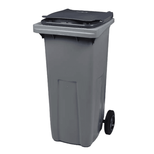 Conteneur plastique 2 roues 240L gris Rossignol