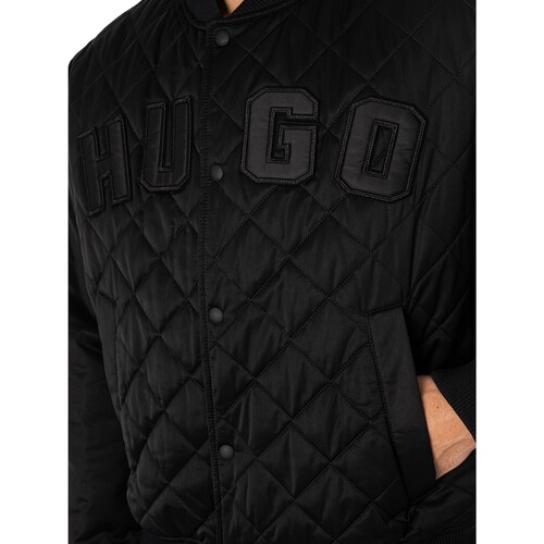 BOSS - Chaqueta Bomber Boru Negro