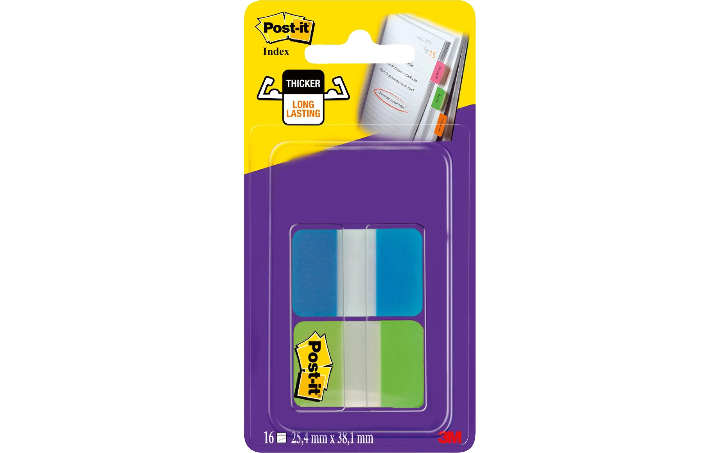 Page Marker Post-it Index Strong 2-farbig, 2 StückMarkierungsstreifen
