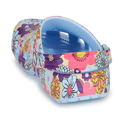 Crocs - Classic Retro Floral Clog K - Bleu