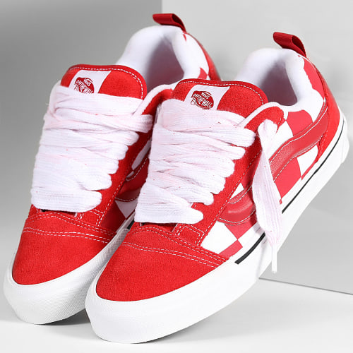Baskets Knu Skool 9QCRED1 Mega Check Red