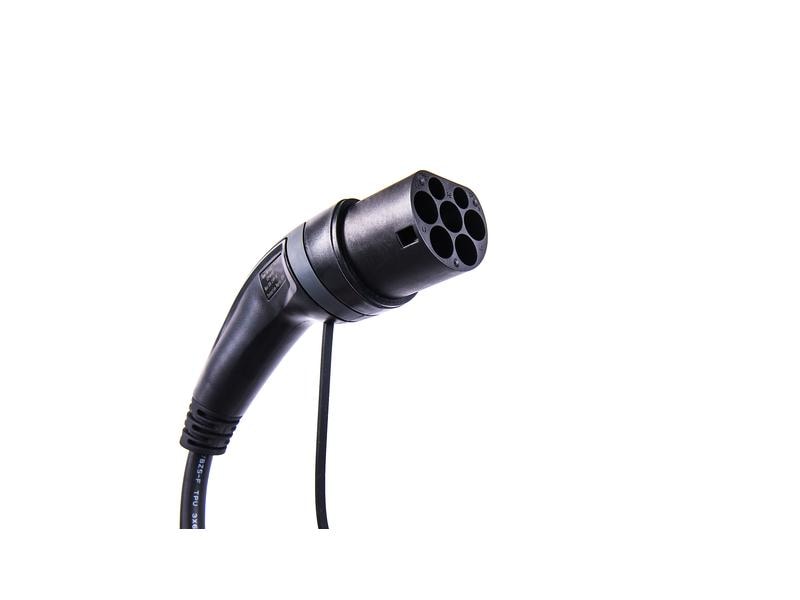 ANS Ladekabel Typ 2 32 A spiralisiert 5 m AC-Ladekabel Typ 2 32 A spiralisiert mit 5 m Länge