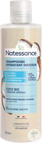 Natessance Coco Kératine Végétale Shampoing Extra-Doux Flacon 250ml