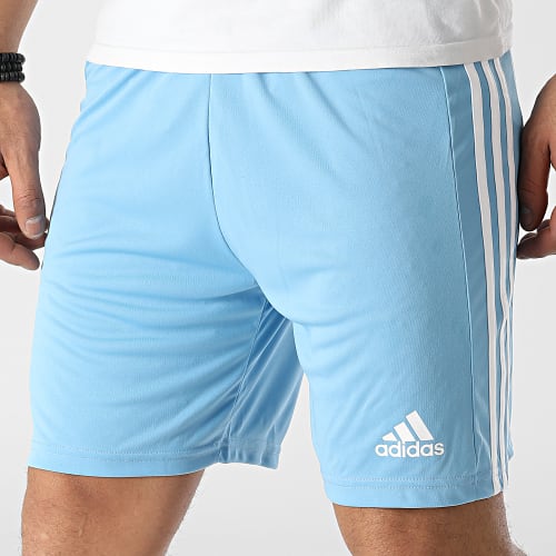 Short Jogging A Bandes GN6720 Bleu Clair